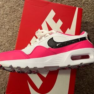 Nike Women's Hot Pink and White Sneakers